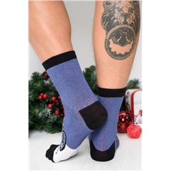 Носки мужские Санта байкер (Джинс)