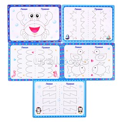 Игра развивающая "Пиши-стирай двумя руками" набор №2 (европодвес)