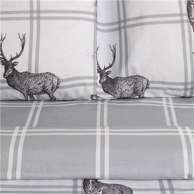 Постельное бельё 2-спальное «Этель» Silver mood, поплин