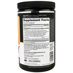 Optimum Nutrition, Энергия основных аминокислот, со вкусом персика и лимонада,  9.5 унции(270 г)
