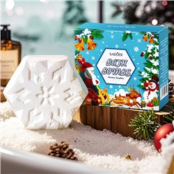 Бомбочка для ванны СНЕЖИНКА Sadoer, 100 гр.