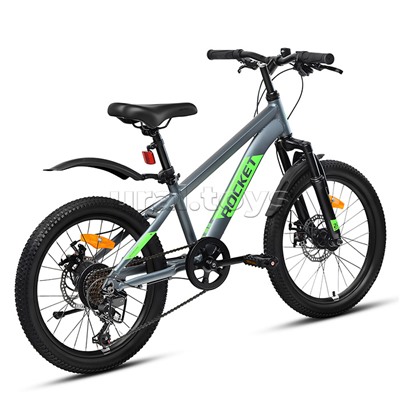 Велосипед 20" Rocket Crux 4.0 , цвет серый, размер 11"