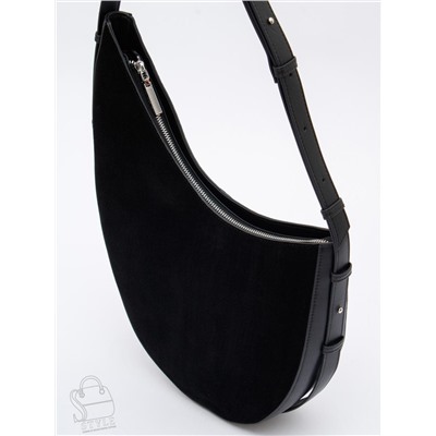 Сумка женская кожаная 1032MF black Polina&Eiterou  в Новосибирске