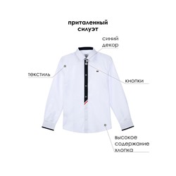 Рубашка на кнопках для мальчика
