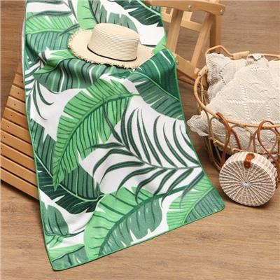 Полотенце пляжное «Этель. Листья», 70×140 см