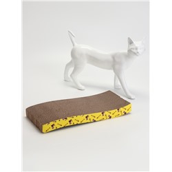 Когтеточка-лежанка «Пижон» Волна из гофрокартона с кошачьей мятой, 44.5×21×4 см