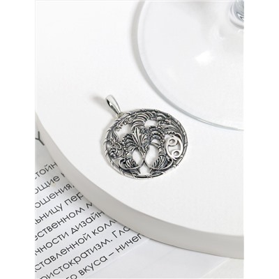 Подвеска из чернёного серебра - Рак 925 пробы П-0307о