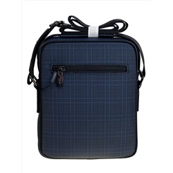 Сумка мужская из натуральной кожи, цвет синий