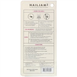 Vika Nailjam, Гелевые полоски для ногтей для ногтей на руках и ногах, «Вы сияете сегодня, X», 38 полосок