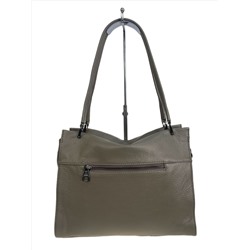 Женская сумка из натуральной кожи, цвет серый