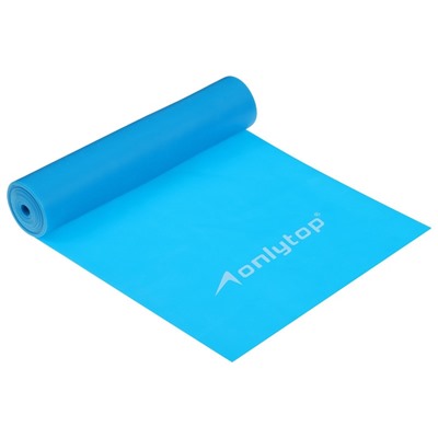 Эспандер ленточный для фитнеса ONLYTOP, 150×15×0.04 см, 10 кг, цвета МИКС