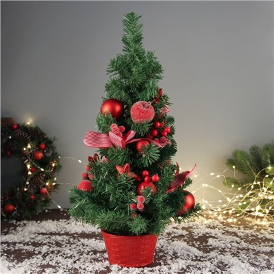 Искусственная ёлка настольная «Снежное яблочко» 59×26 см