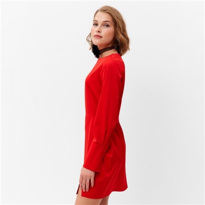 Платье мини женское MINAKU: Silk pleasure, красное, размер 46