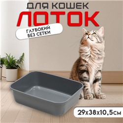 Туалет Сима без сетки 29×38×10.5 см серый FIX