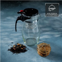 Заварочный чайник Magistro «Мехико», 900 мл, пластиковое сито, стекло