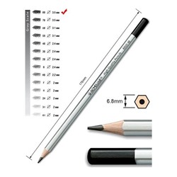 Карандаш чернографитный ACMELIAE 8B, 1 шт.