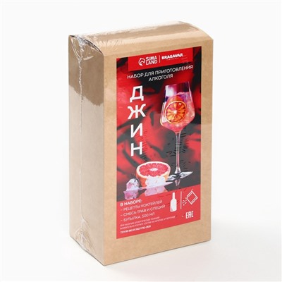 Подарочный набор для приготовления алкоголя «Джин», набор трав и специй, бутылка