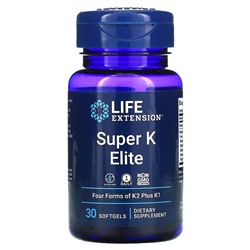 Life Extension, Super K Elite, 30 мягких таблеток