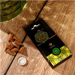 Аромаконусы Chakra, 40 шт., подставка, Сладкий апельсин, лимон и пачули