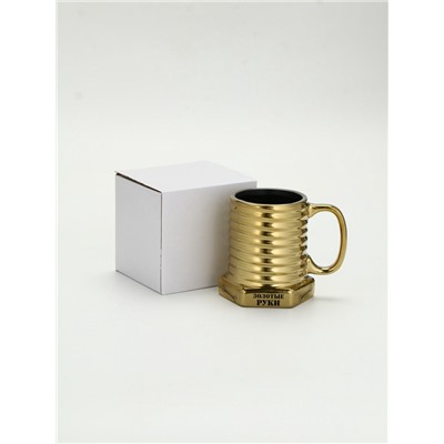 Кружка чайная керамическая «Золотые руки», 400 мл