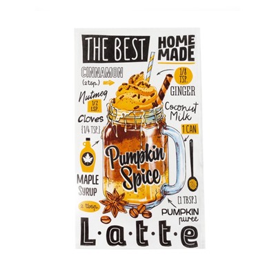 Набор кухонных полотенец Доляна «Любимый дом», 35×60 см-4 шт., 100% хлопок