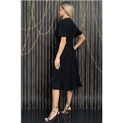 Платье Полина (мерцающий черный) П11779