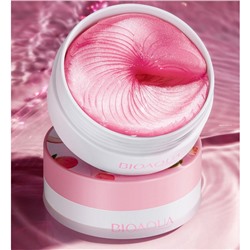 Маска под глаза (патчи) с экстрактом персика и гексапептидами Bioaqua