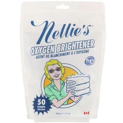 Nellie's, Oxygen Brightener, 50 мерных ложек, 800 г (1,77 фунта)