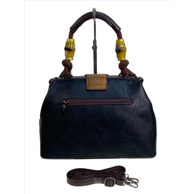 Женская сумка из искусственной кожи, цвет черный