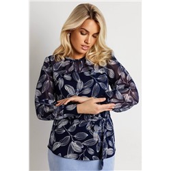 Блузка женская  4021/18/Темно-синий