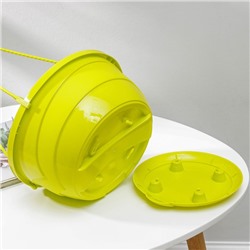 Кашпо для цветов подвесное с прикорневым поливом «Мальва», 4.7 л, цвет фисташковый