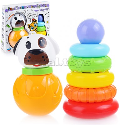 Развивающий набор №2 неваляшка+пирамидка