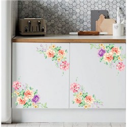 Наклейка виниловая ЦВЕТЫ