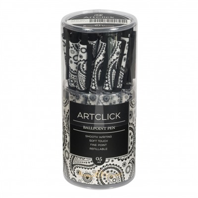 Ручка автоматическая шариковая 0.5мм "ArtClick.Cashmere pattern" синяя 20-0281/25 Bruno Visconti