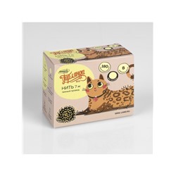 Гирлянда «Нить» 7 м, IP20, тёмная нить, 180 ламп, свечение тёплое белое, 8 режимов, 220 В