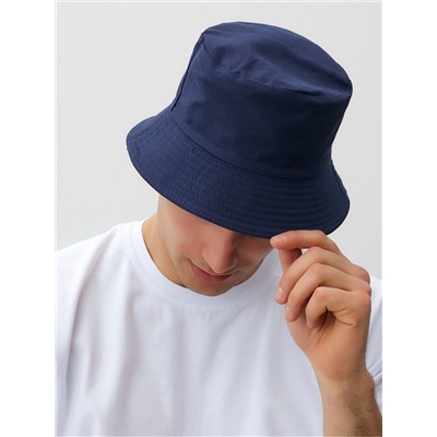 Панама двусторонняя унисекс MINAKU, цвет синий, чёрный, размер 56-58