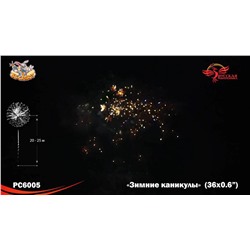 Фейерверк РС6005 Зимние каникулы (0,6" х 36)