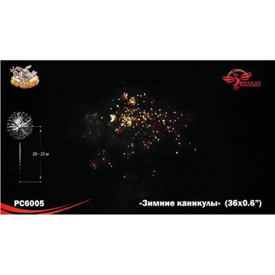 Фейерверк РС6005 Зимние каникулы (0,6" х 36)