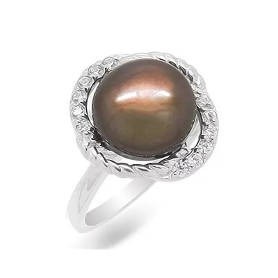 Кольцо из серебра жемчуг, К1324к