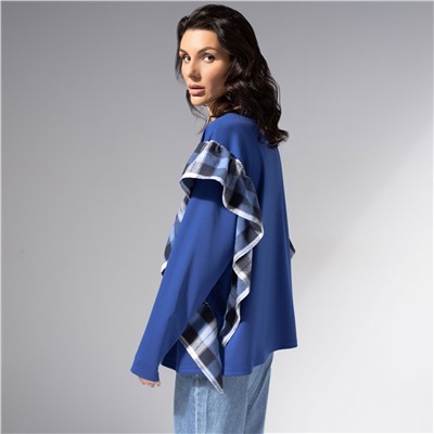 Лонгслив дизайнерский, Гардеробная магия (синий)