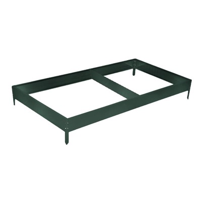 Грядка оцинкованная, 390×100×15 см, цвет зелёный мох, Greengo