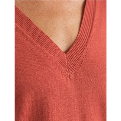 Джемпер тонкой вязки из вискозы с нейлоном