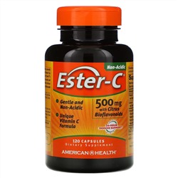 American Health, Ester-C с цитрусовыми биофлавоноидами, 500 мг, 120 капсул