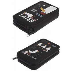 Пенал 6-ти ств. 190х110 мм "Приключения чайки" с табл.умножения (094770) 47134 Хатбер