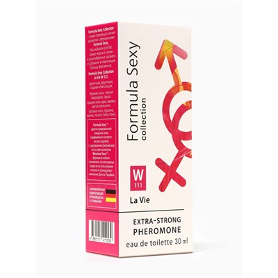 Туалетная вода женская с феромонами Formula Sexy collection La Vie W111, 30 мл