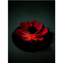 Садовая фигура - фонарь «Лотос», 28×28×9 см, для водоёмов, лиловая