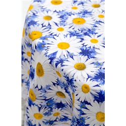 Скатерть Ромашковое поле круглая с кружевом