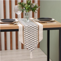 Дорожка на стол «Этель» сканди, 30×180 см, хлопок