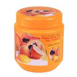 Carebeau Маска для волос восстанавливающая с папайей и яичным желтком, 500 мл 23614