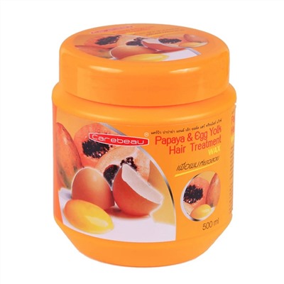 Carebeau Маска для волос восстанавливающая с папайей и яичным желтком, 500 мл 23614